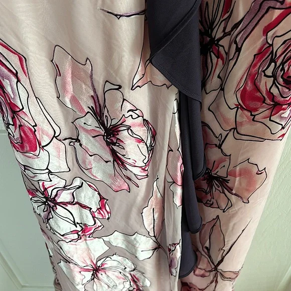 Jacques Vert NWT Ruby Rose Floral Silk Maxi Dress **Size 12/US Size 10** 🌸🌸 - Picture 5 of 8